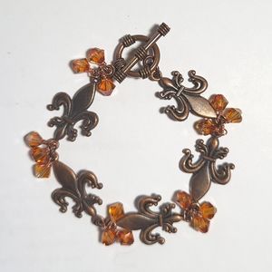 Handmade Fleur-de-Lis Bracelet